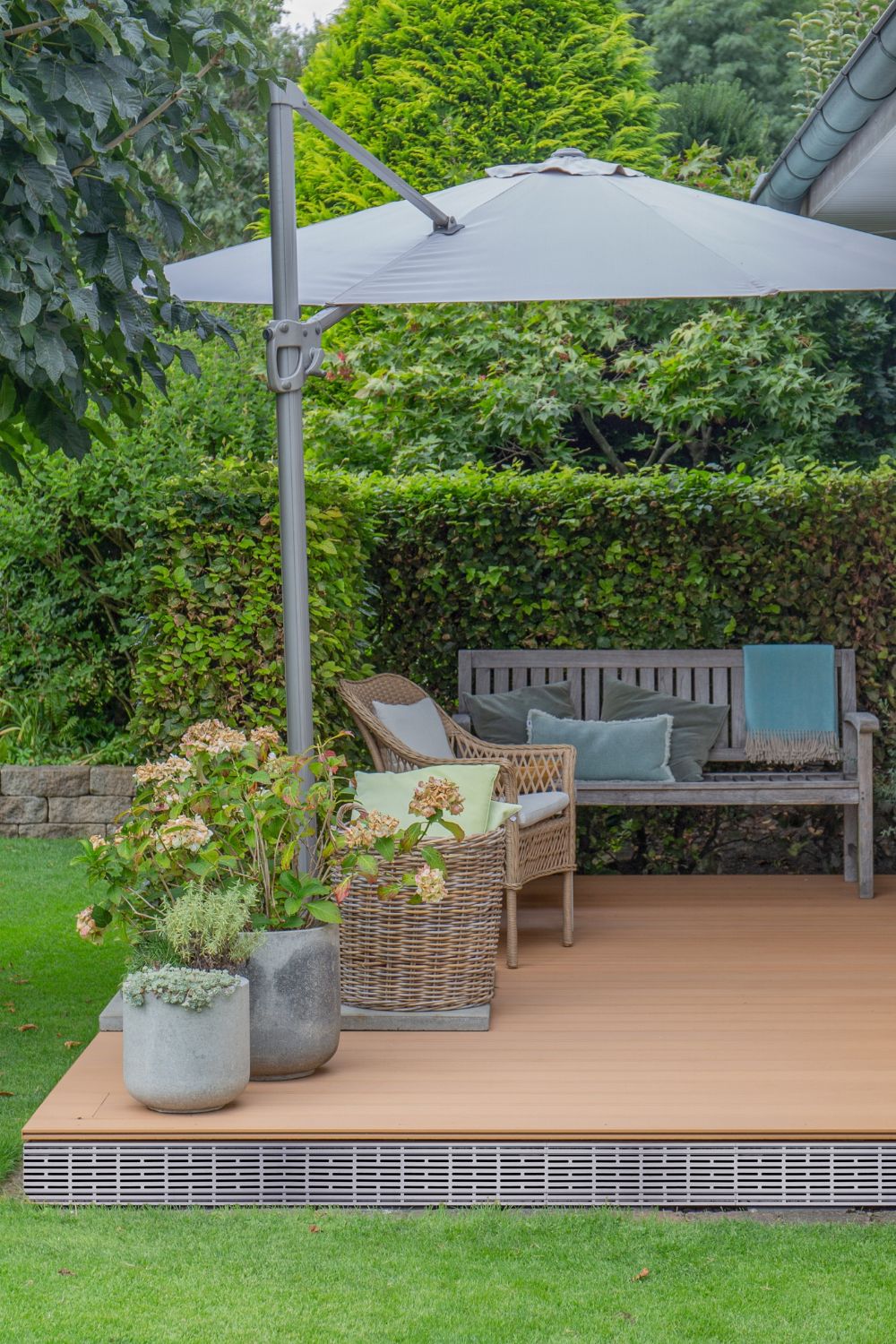 WPC Diele als Terrassen