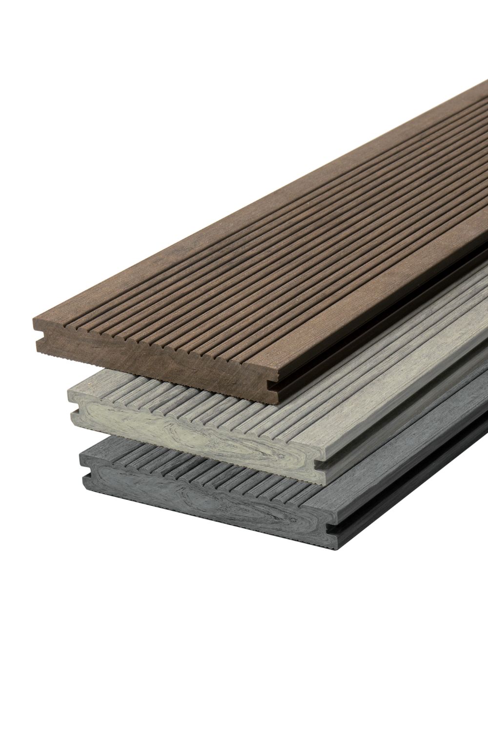 WPC Diele Vintage im Farbenvergleich