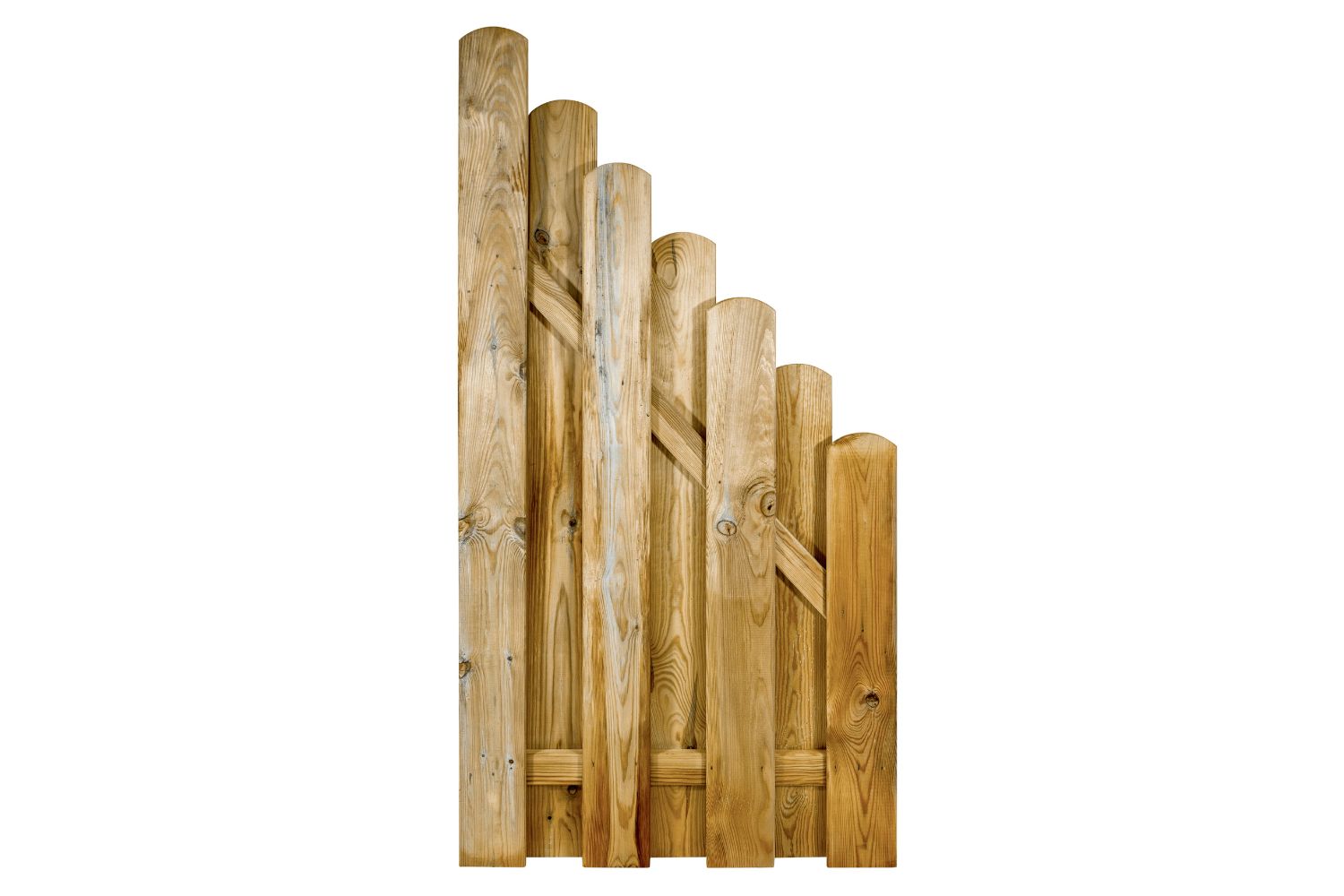 Abschlusselement für Bretterzaun Juist aus KDI