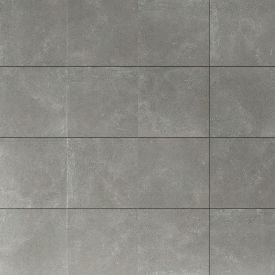 Verlegebeispiel Keramikplatte Klint grau Graue Keramikplatte Klint in der Verlegung