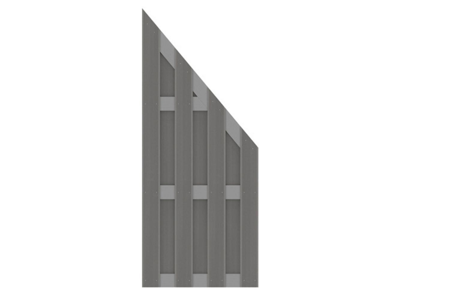 Traumgarten Jumbo WPC Alu Abschlusselement Anthrazit bepulvert