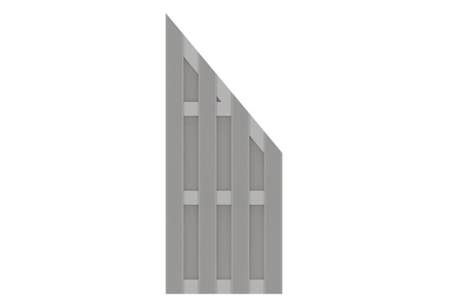 Traumgarten Jumbo WPC Alu Abschlusselement grau bepulvert